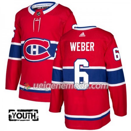 Kinder Eishockey Montreal Canadiens Trikot Shea Weber 6 Adidas 2017-2018 Rot Authentic